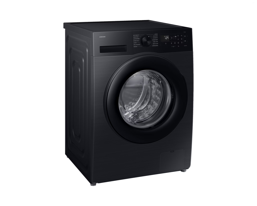 Samsung 9.0 kg Front Load Washing Machine with Hygiene Steam & AI Ecobubble, Black (WW90DG5U24AB)