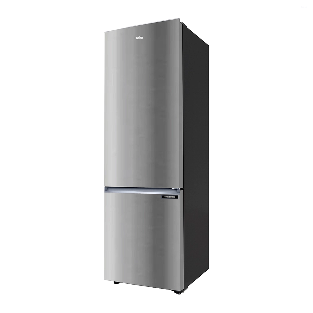 Haier 265 L 2 Star Frost Free Bottom Mount Convertible Refrigerator with 8-in-1 Convertible, Inverter Compressor & Turbo Icing HRB-3152IBNSA-P