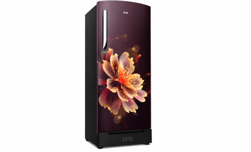 IFB Advance-Cool 187 L 5 Star Direct Cool Refrigerator, Flower Pattern, MYSTIC BLOSSOM RED + BLACK PED, Inverter Compressor 2026