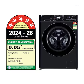 LG 10 Kg 5 Star AI Direct Drive Wi-Fi Fully Automatic Front Load Washing Machine FHP1210Z6O