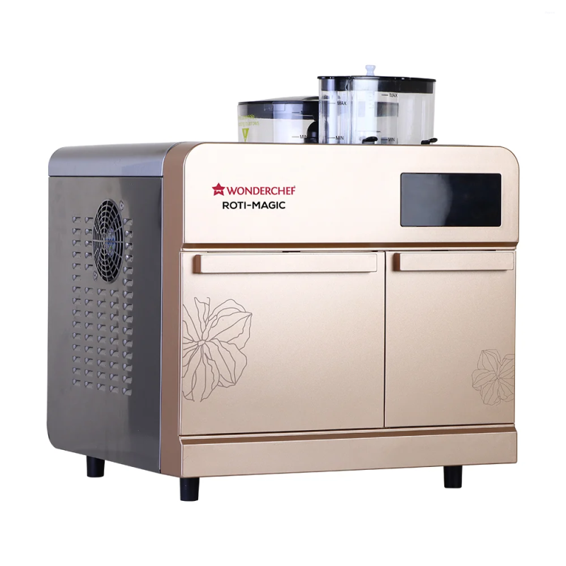 Wonderchef Roti Magic 1900 W Fully Automatic Roti Maker with Automatic Kneading, Rolling & Cooking, Digital Touch Display & Rose Pink
