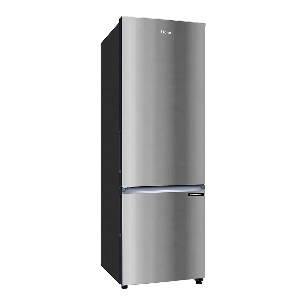 Haier 265 L 2 Star Frost Free Bottom Mount Convertible Refrigerator with 8-in-1 Convertible, Inverter Compressor & Turbo Icing HRB-3152IBNSA-P
