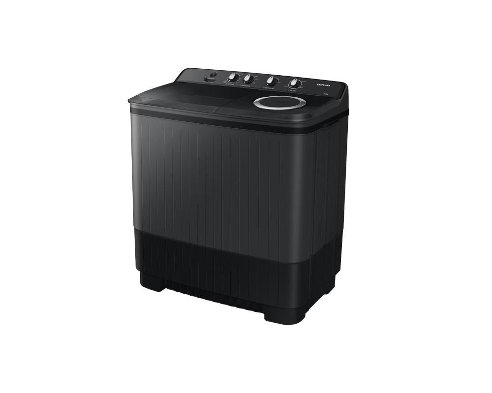 Samsung 9.5 kg Semi Automatic Washing Machine with Hexa Storm Pulsator, Dark Gray with Ebony Black Base (WT95A4260GD)
