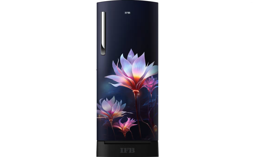 IFB Advance-Cool 197 L 4 Star Direct Cool Refrigerator, Flower Pattern, PARADISE DREAM BLUE + BLACK PED, Inverter Compressor 2026