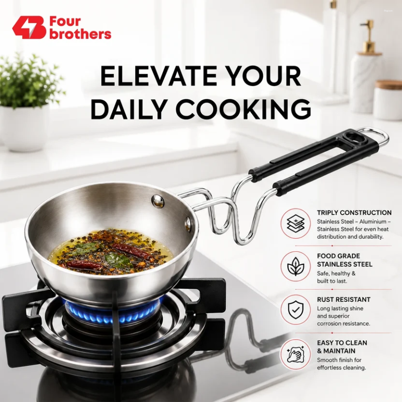 Four Brothers Triply Tadka Pan 10 cm 4BTPV