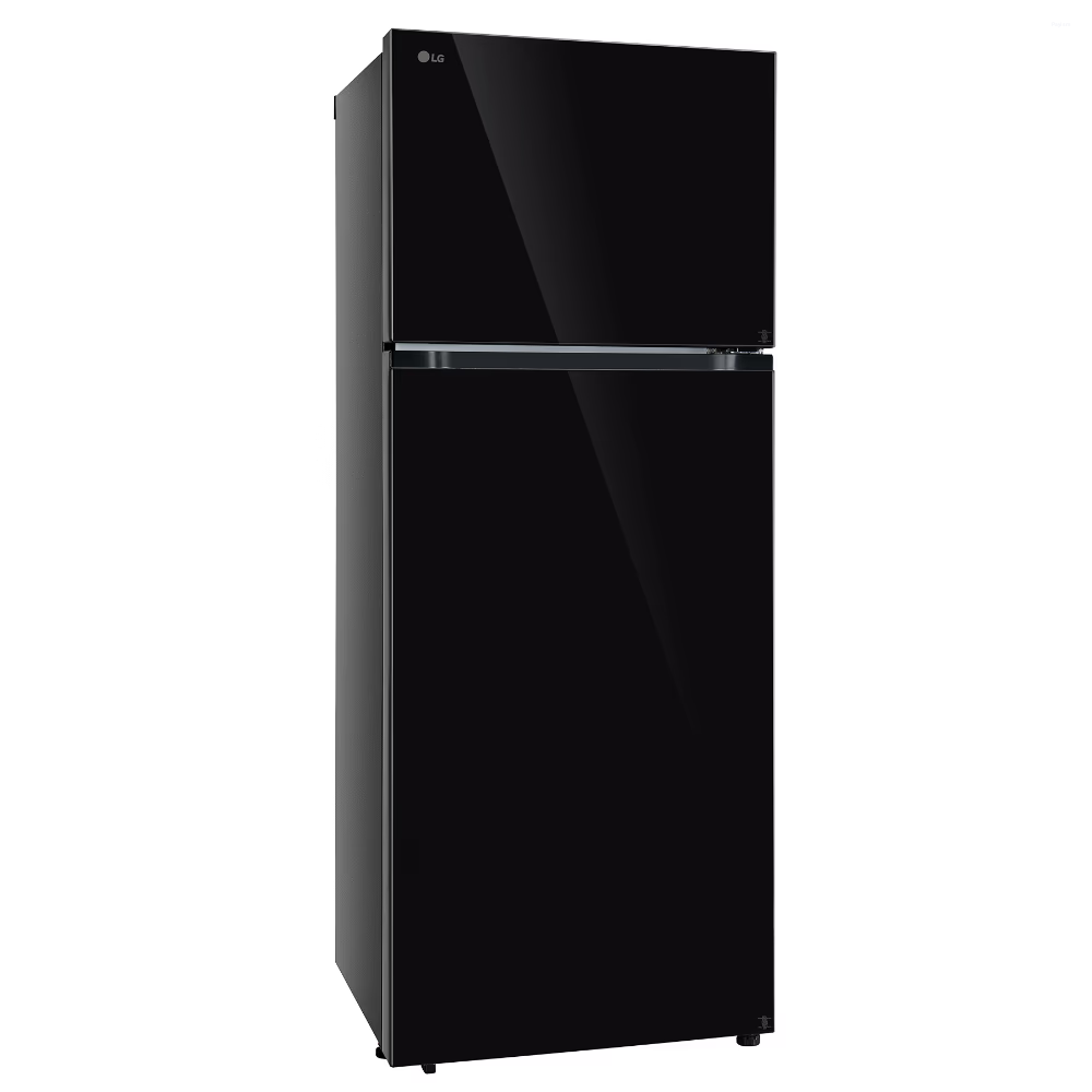 LG 466 Litres 2 Star Frost Free Double Door Refrigerator (2026 Model, GLT462, Smart Inverter Compressor, Toughened Glass Shelves, 10 Year Compressor Warranty, Black)