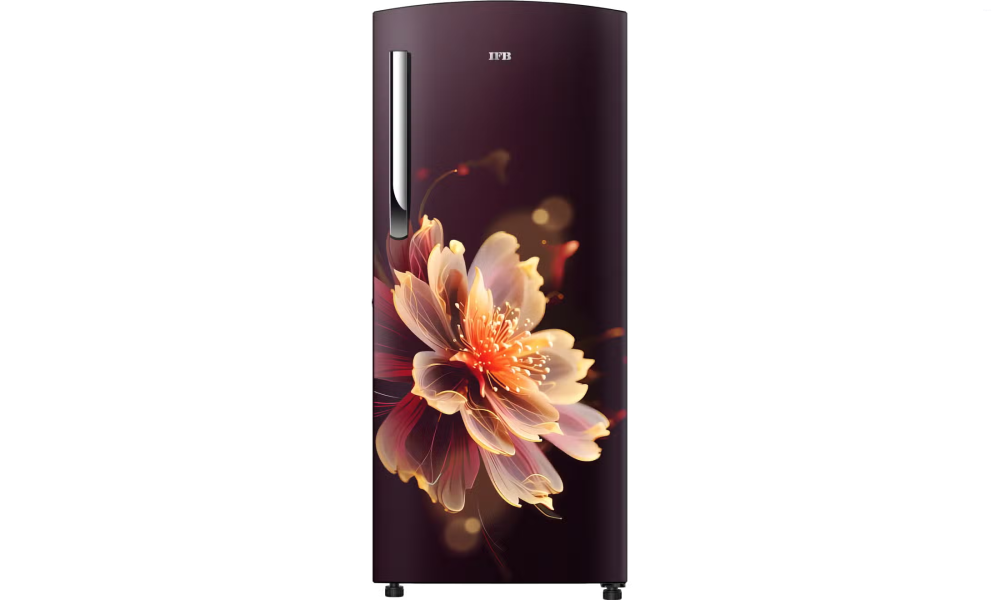 IFB 197 Litres 3 Star Direct Cool Refrigerator with Flower Pattern (IFBDC-2233FRM, Mystic Blossom Red)