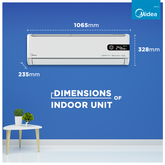 Midea 1.5 Ton 5 Star Inverter Split AC with Wi-Fi, AI EcoMaster, Smart Voice Control & 4-Way Swing MAI19SX5R36W0
