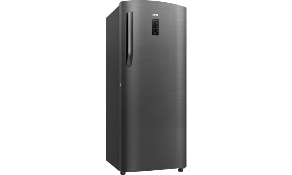 IFB 206 Litres 4 Star Direct Cool Refrigerator with Steel Finish and Inverter Compressor (IFBDC-2324IKSU, Metal Black Steel Finish)