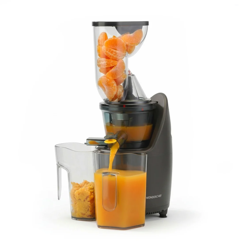 Wonderchef Regalia 240W Full Fruit Cold Press Slow Juicer, 55 RPM, 76mm Large Feeding Tube, High Juice Yield